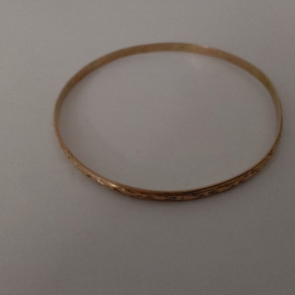 10k gold Vintage bangle 7 cm diametre - Picture 2 of 3